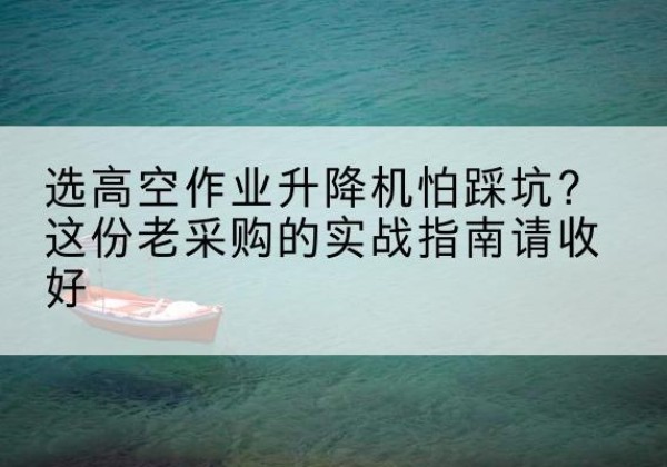 方城高空作业升降机厂家推荐-选高空作业升降机怕踩坑？这份老采购的实战指南请收好